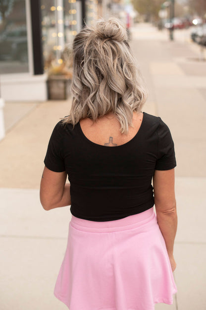 Black Butter Short Sleeve Top