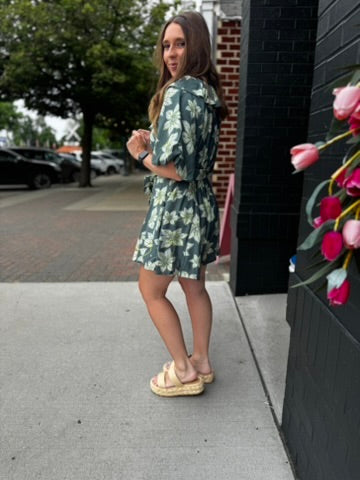 Pine Botanical Romper