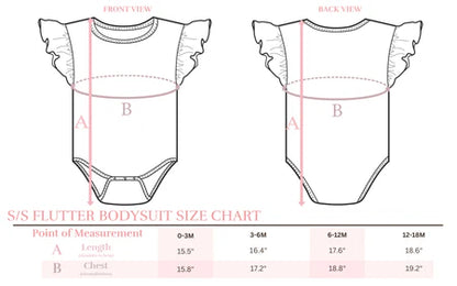 Black Ruffle SS Onesie