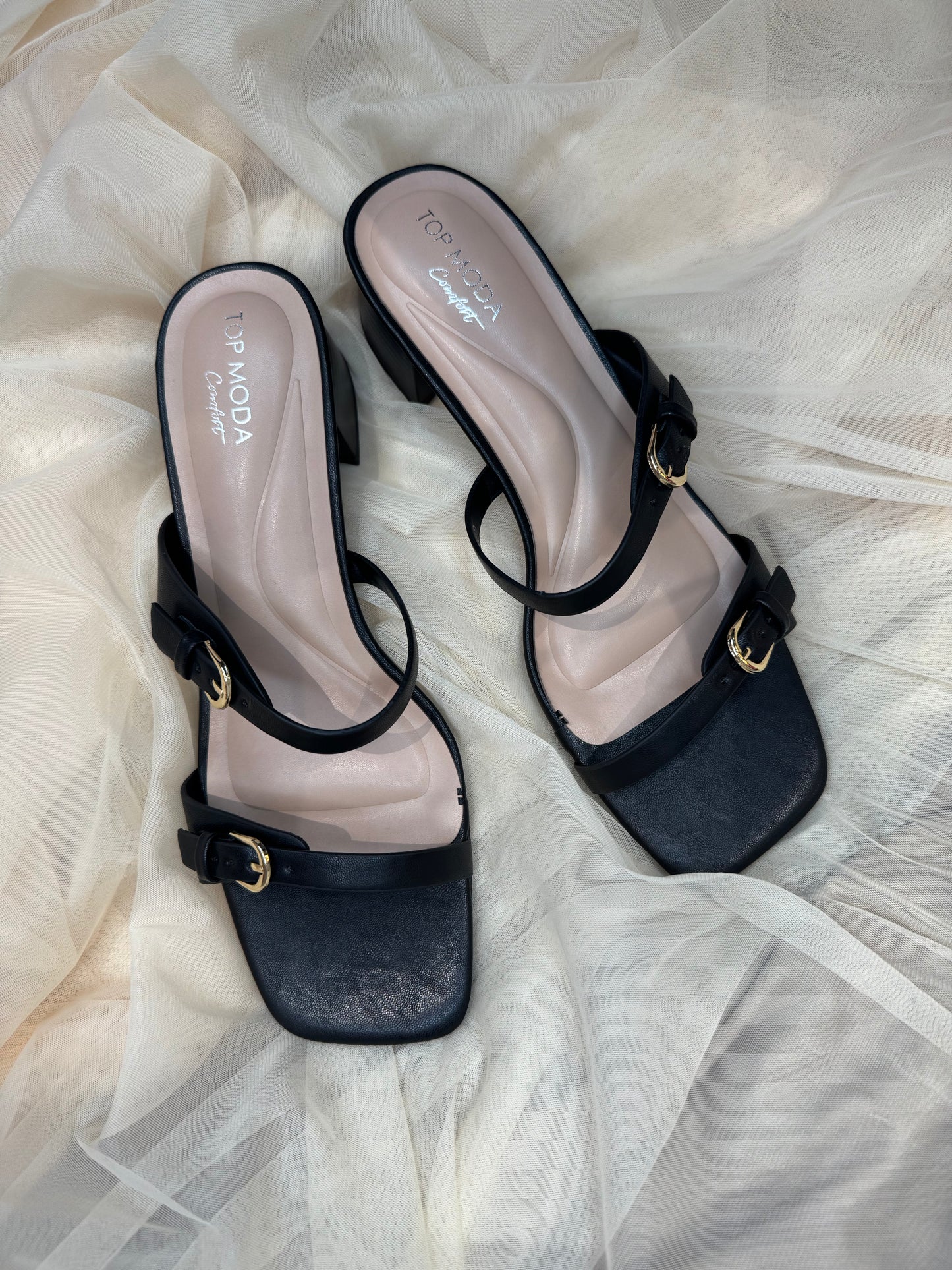 Rebel Black Half Inch Heel