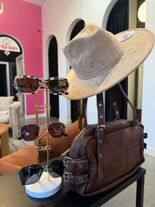 Dark Brown Belted Purse