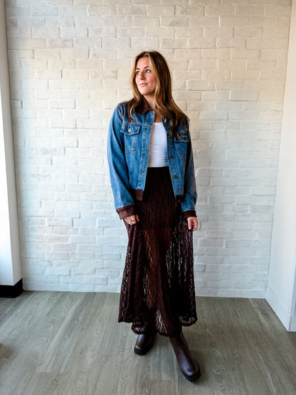 Chocolate Lace Skirt