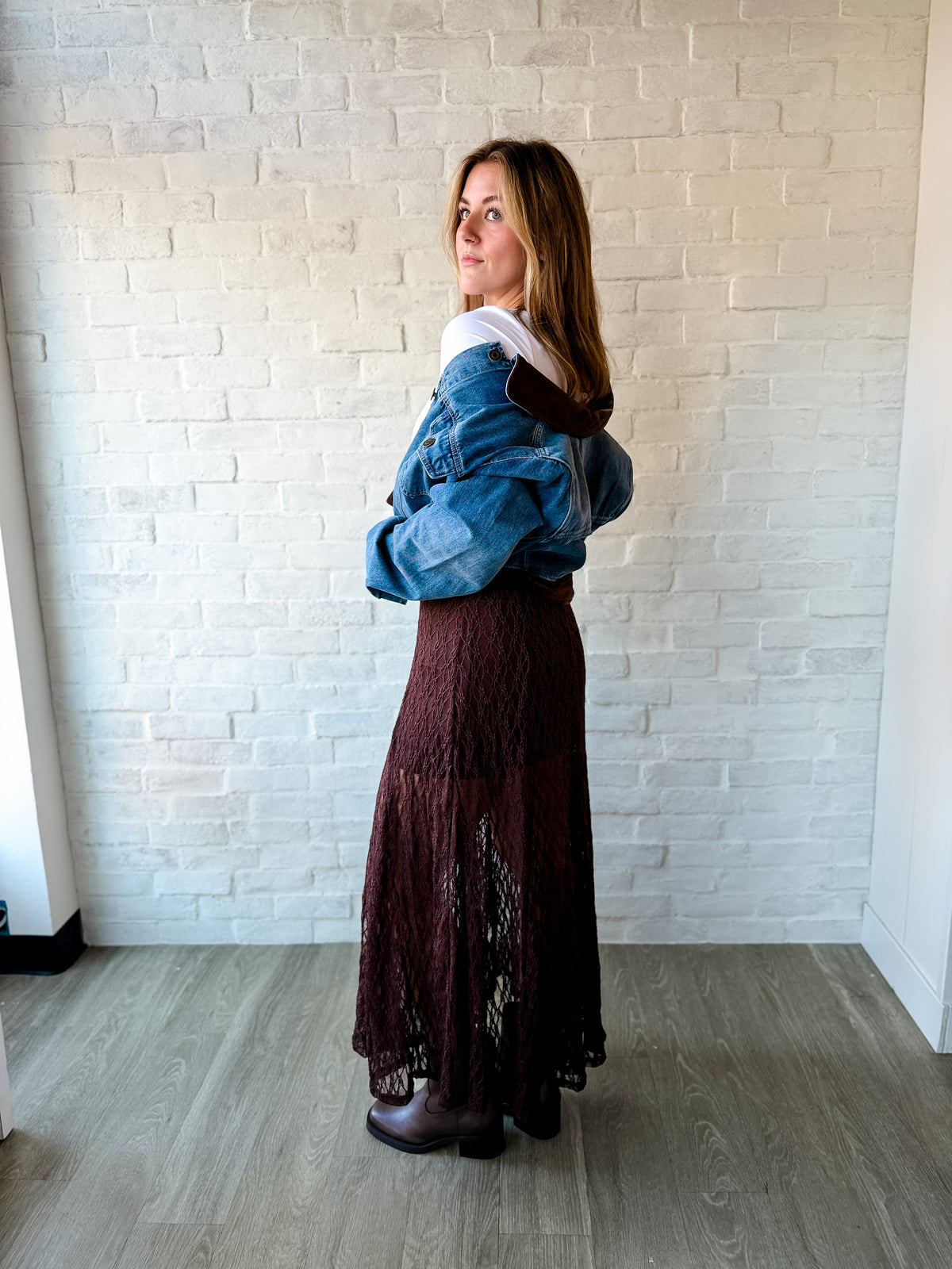 Chocolate Lace Skirt