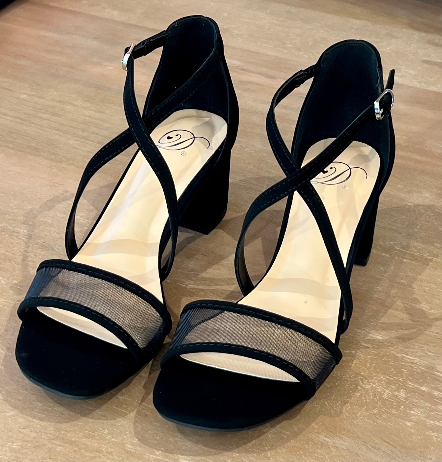 Black Strappy Heel