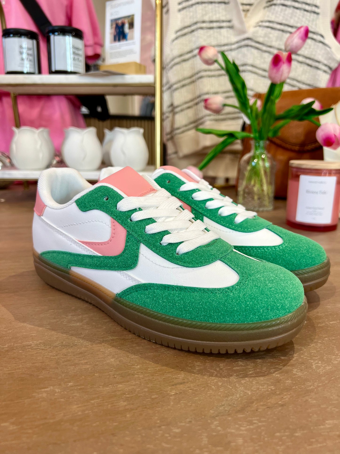 Pink + Green Sneaker