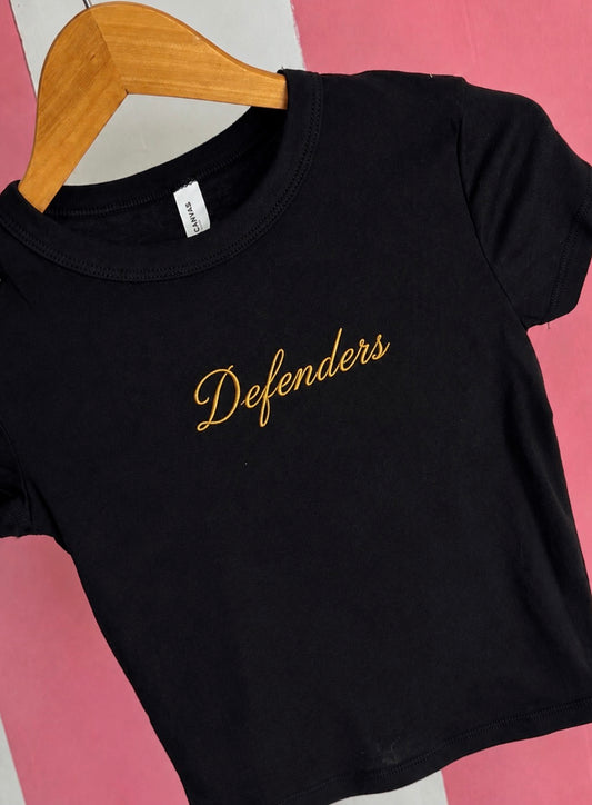 PREORDER Defenders Black Baby Doll Tee