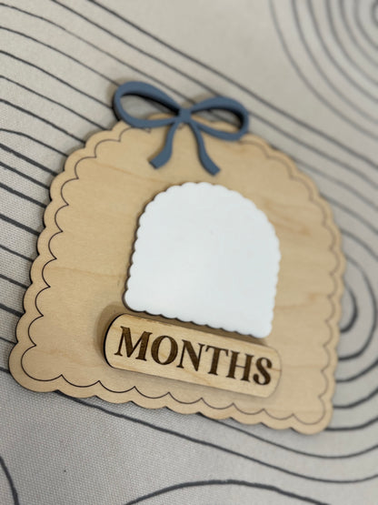 Dainty Bow Milestone Month Dry Erase