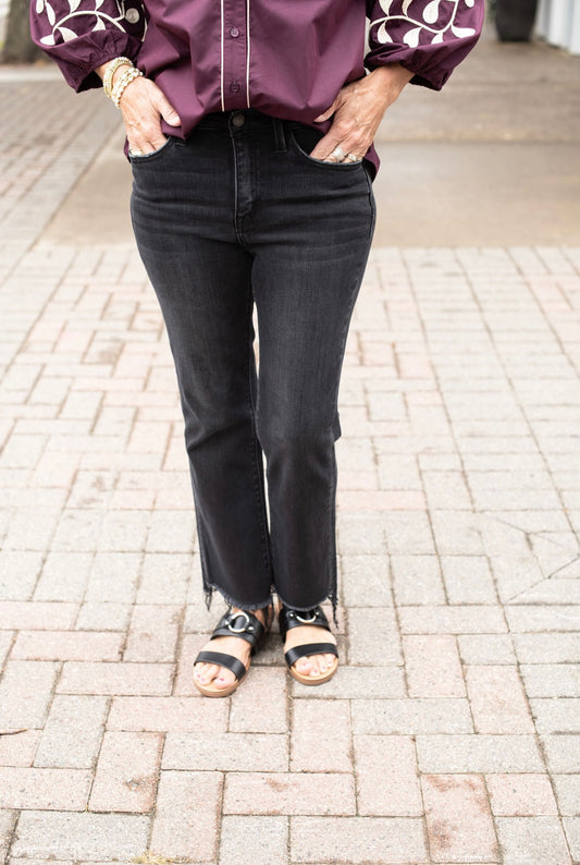 Vervet Black Bella Flare Jeans