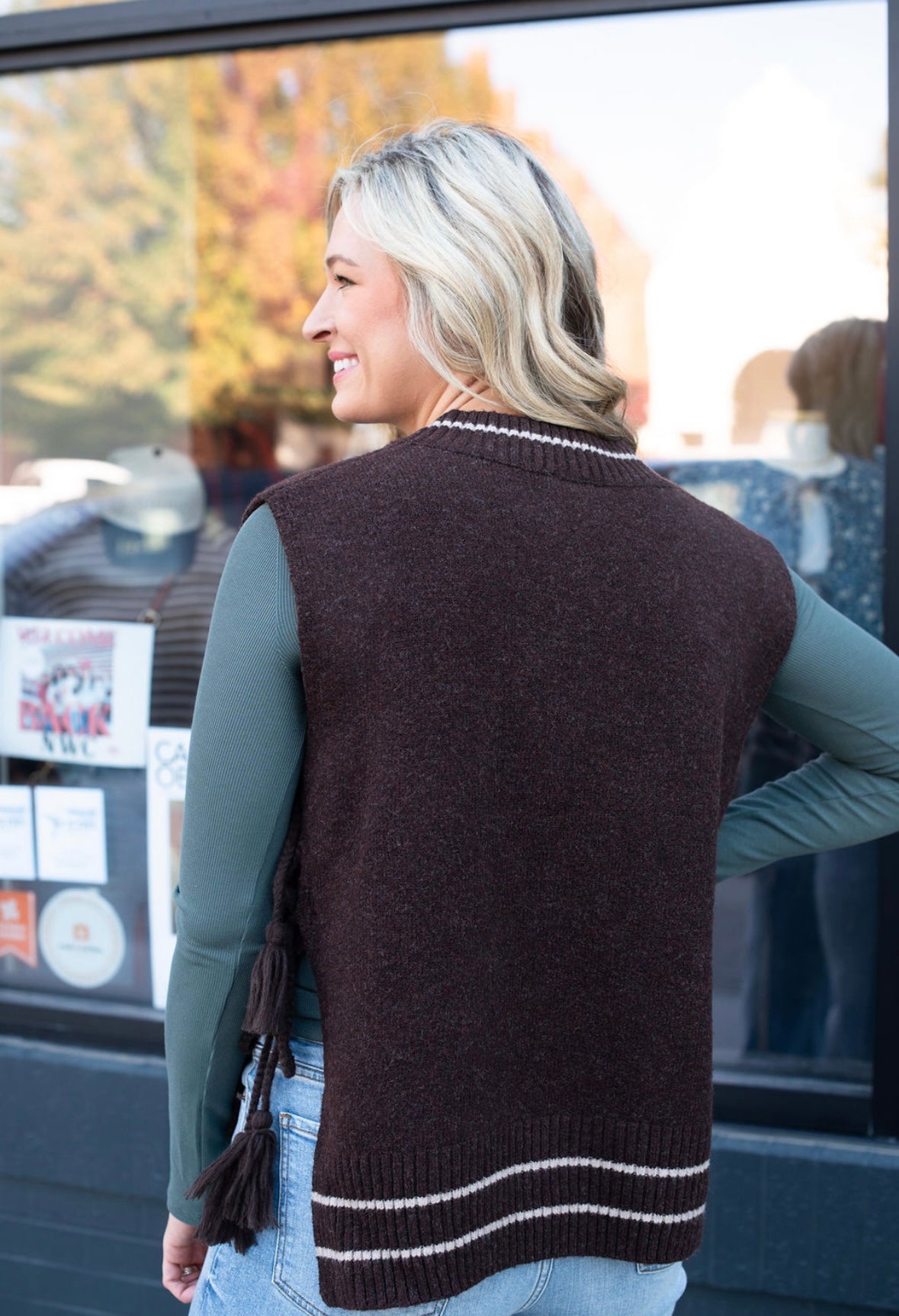 Chocolate Brown Sweater Vest