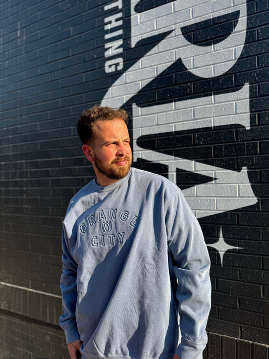 Blue Comfort Colors Orange City Crewneck
