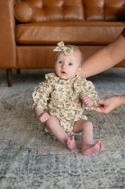Viola Floral Bubble Romper