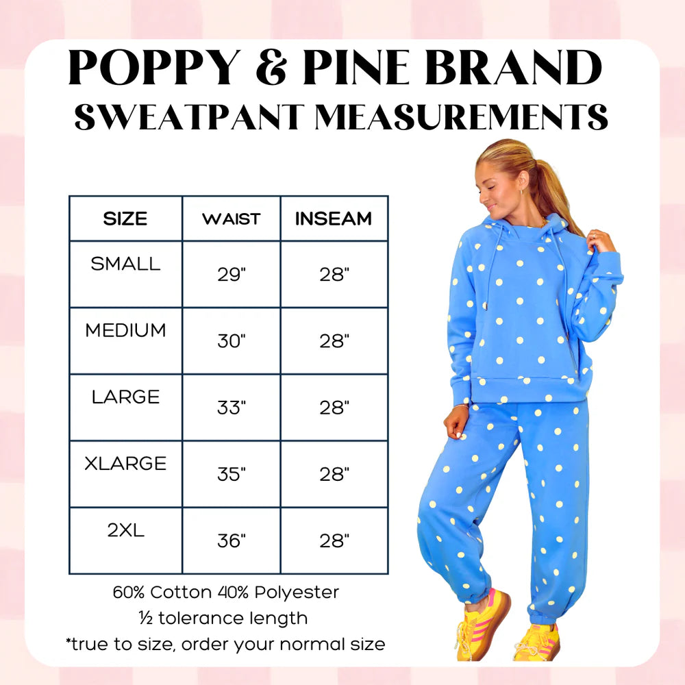 Maroon+ Pink Polka Dot Joggers