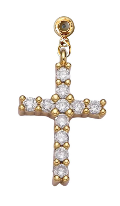 Kinsey Designs Cross Drop Charm