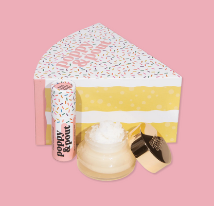 Poppy & Pout Birthday Cake Lip Duo