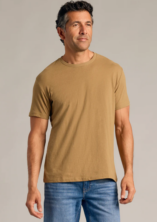 True Classic Tan Crewneck Tee