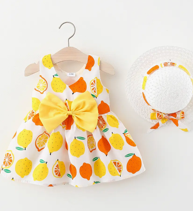 Fruit Bow Baby Dress