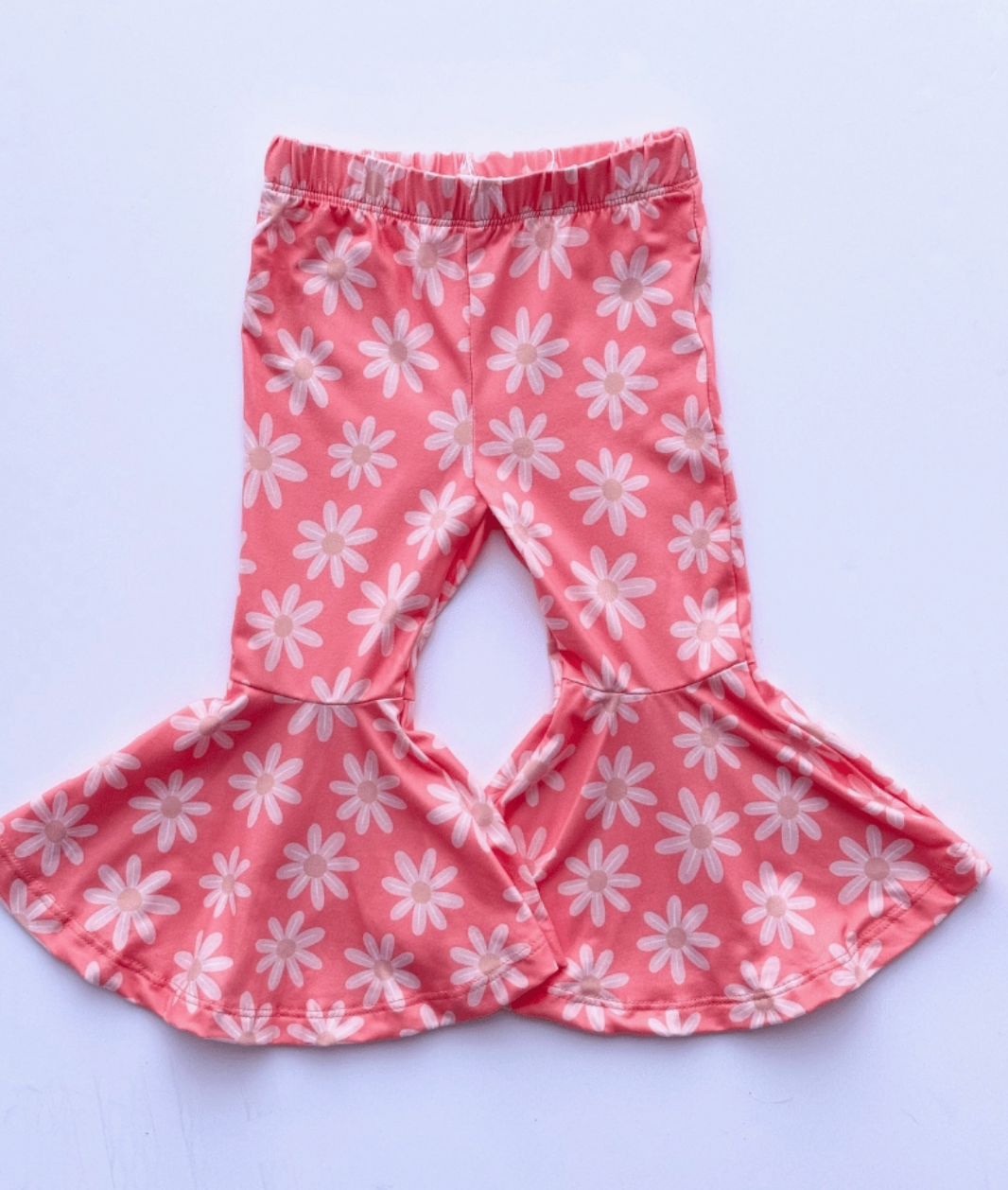 Keely Coral Floral Bell Bottoms