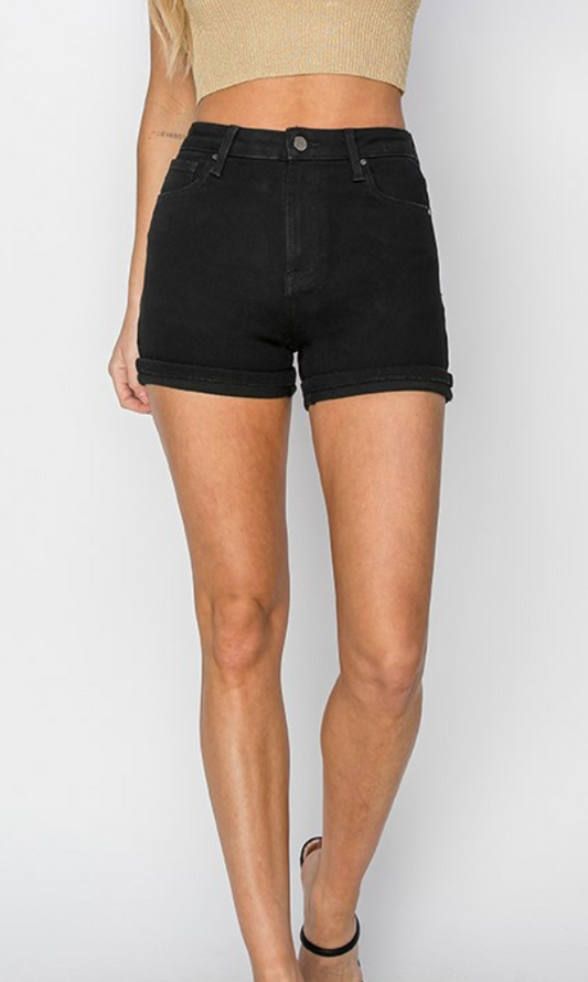 Risen Black High Rise Shorts