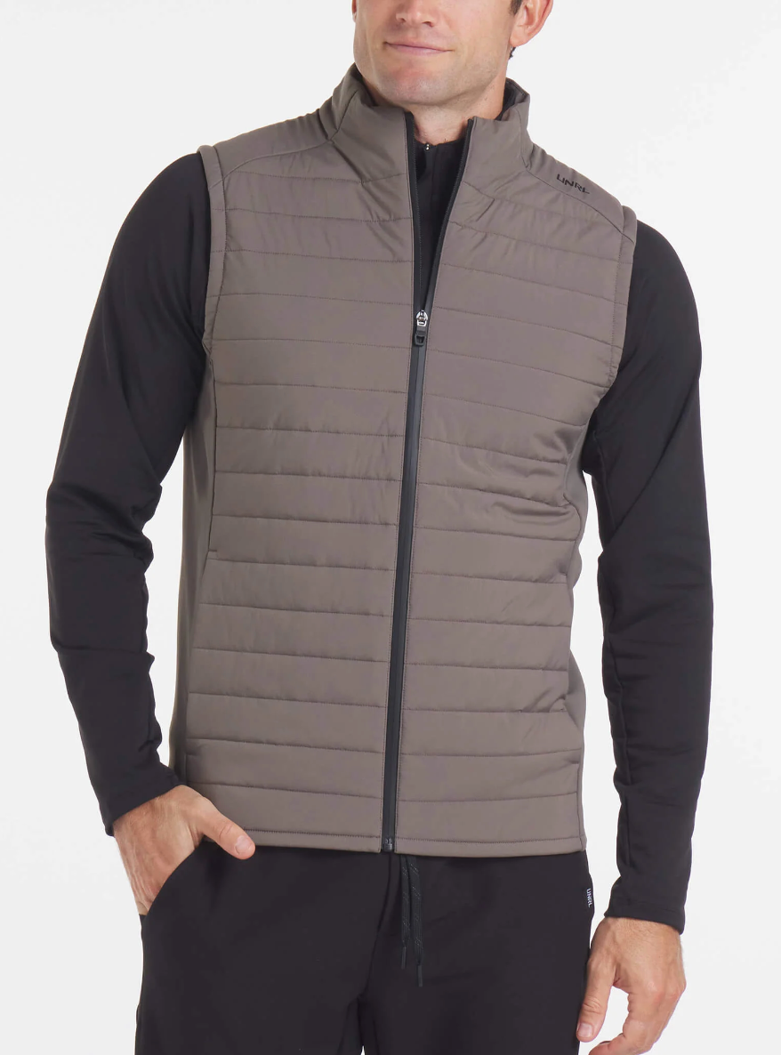 UNRL Vancouver Quilted Vest Taupe