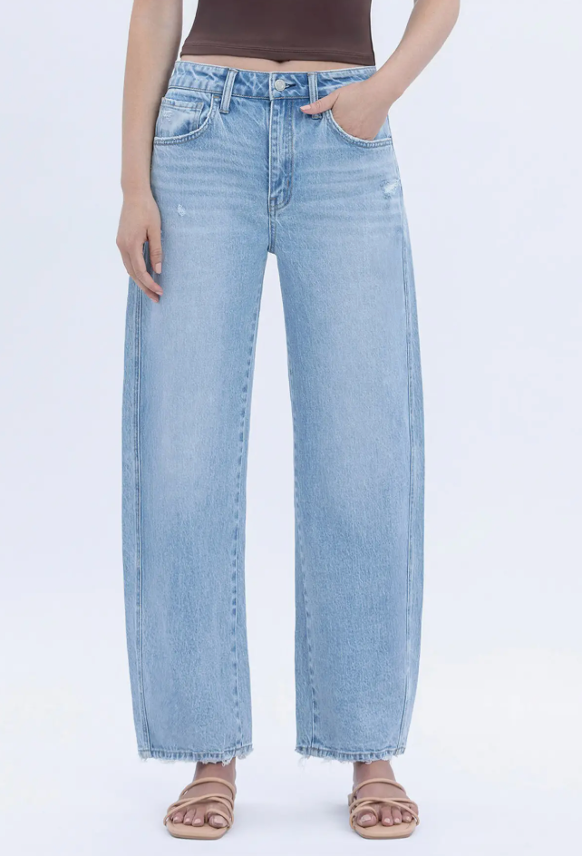 Vervet Super High Rise Light Barrel Jeans
