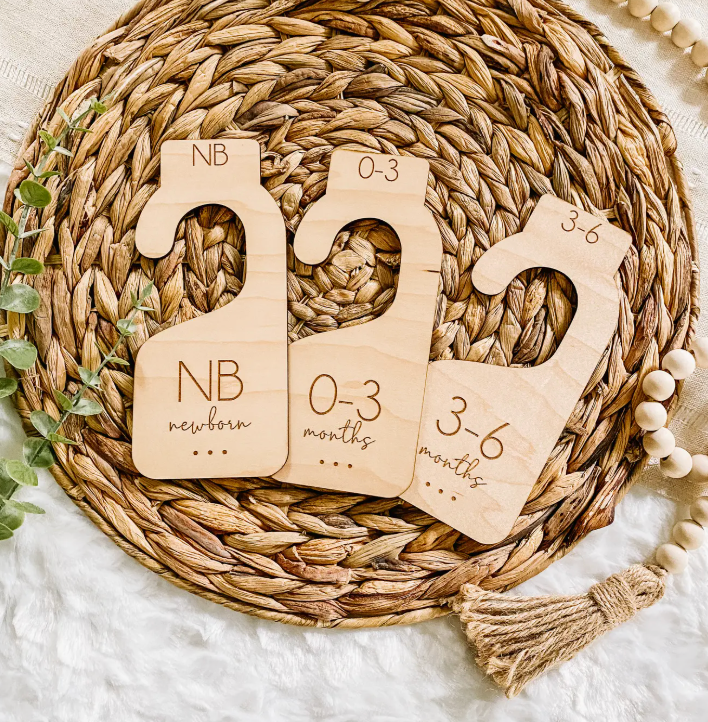 Neutral Closet Nursery Dividers