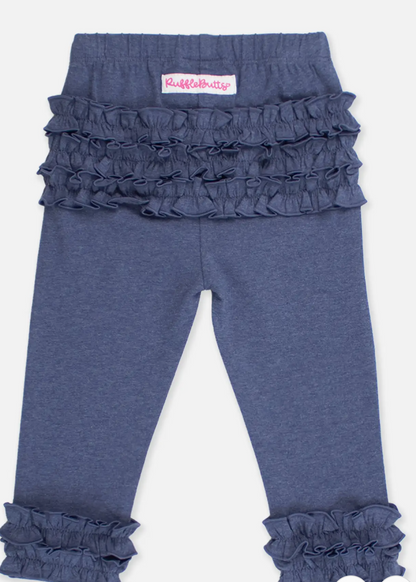 Ruffle Butts Denim Ruffle Flare Pants