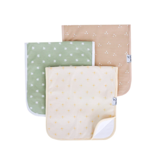 Copper Pearl Santa Fe Burp Cloths