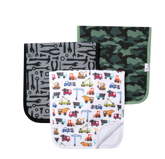 Copper Pearl Diesel Burp Cloths
