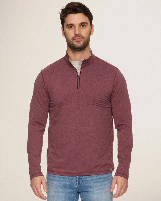 Flag + Anthem Maroon Clutch 1/4 Zip