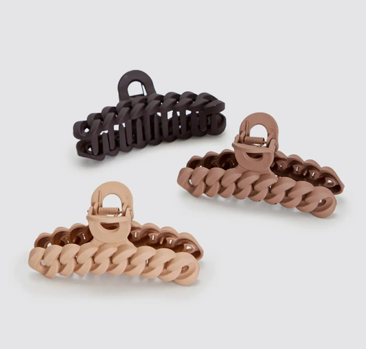 3 Piece Neutral Claw Clips