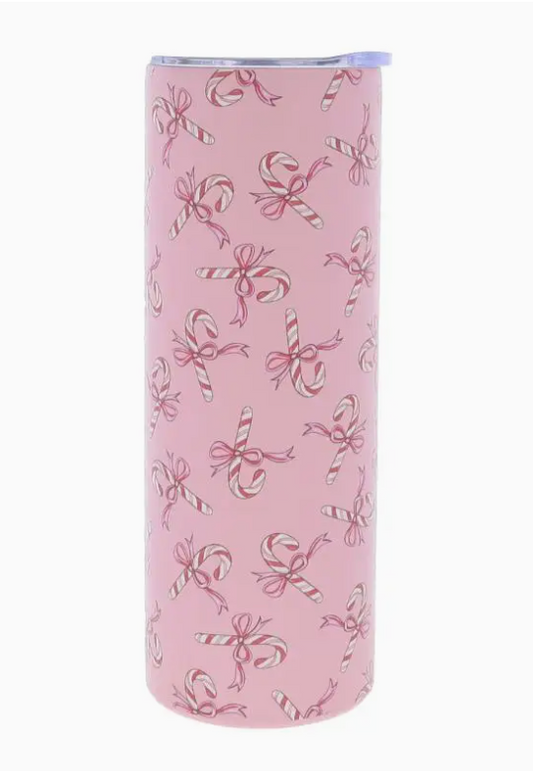 Pink Candy Cane 20oz Tumbler