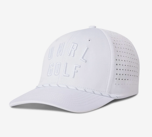 UNRL Vintage Rope Snapback White Out