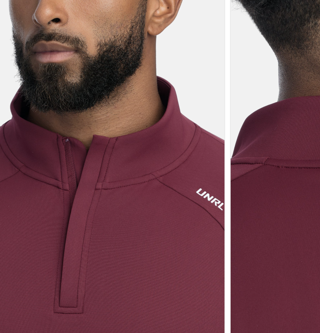 UNRL Maroon Highlands Quarterzip