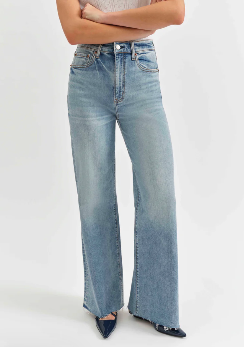 Daze Far Out High Rise Wide Leg Jeans