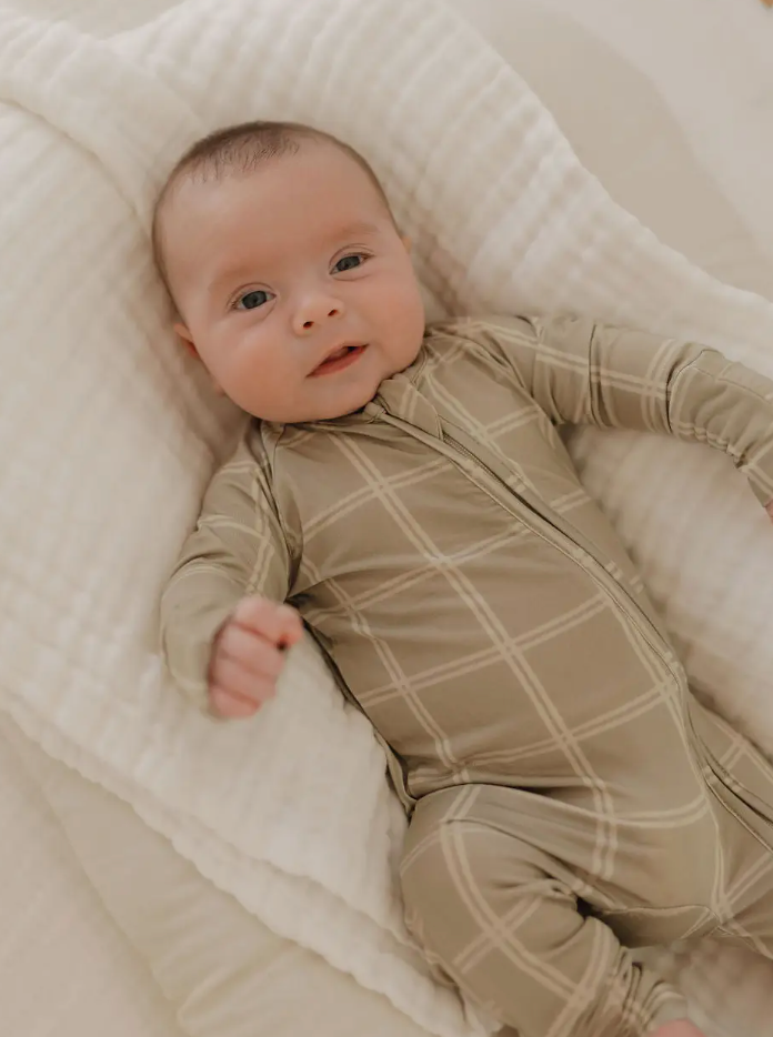 Linen Grid Bamboo Oneise