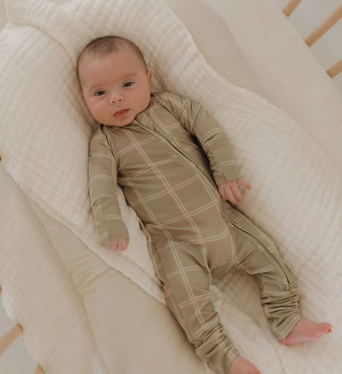 Linen Grid Bamboo Oneise