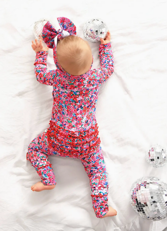 Gigi + Max Juliette Floral Bamboo Onesie
