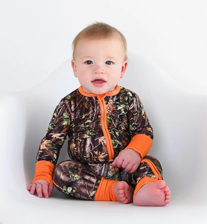 Gigi + Max Camo Bamboo Onesie