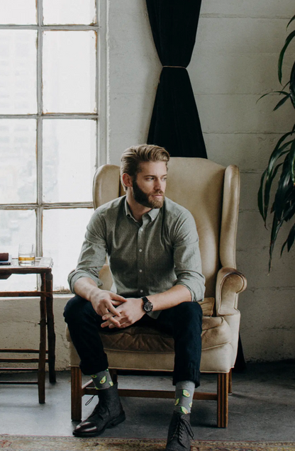Mason Green Slim Fit Button Down