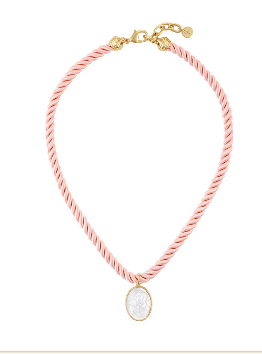 Daphne Rope Necklace Rose