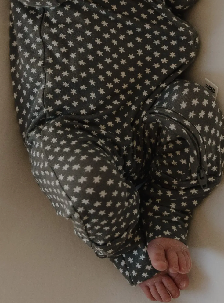 Green Floral Bamboo Onesie