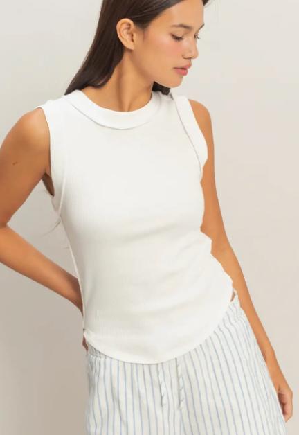 Basic Ribbed Tank Asst Colors