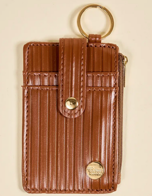 Cognac Keychain Wallet