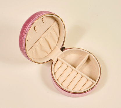 Petals Round Jewelry Case