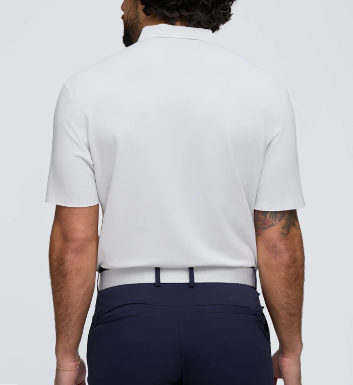 UNRL Pique White Polo