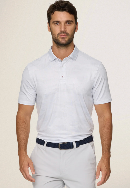 Flag and Anthem Gray Camo Polo