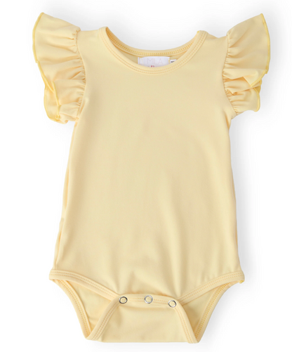 Butter Yellow Ruffle Oneise