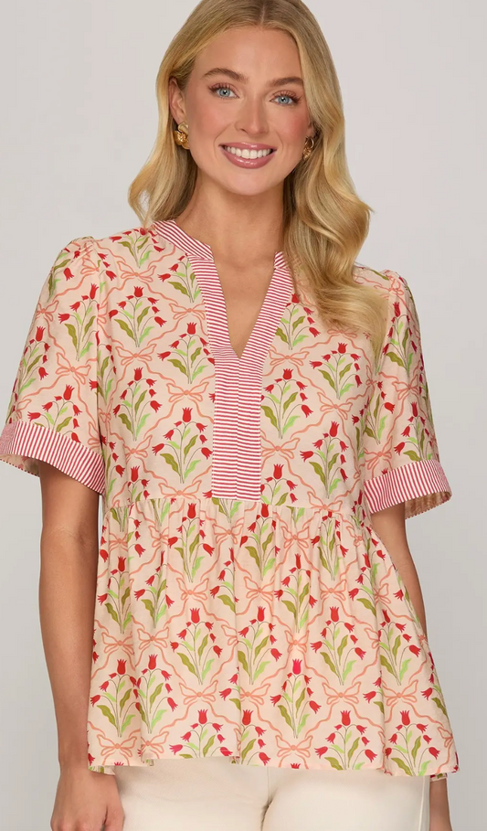 Tulip Peplum Blouse