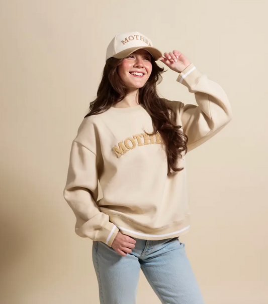 MOTHER Taupe Crewneck