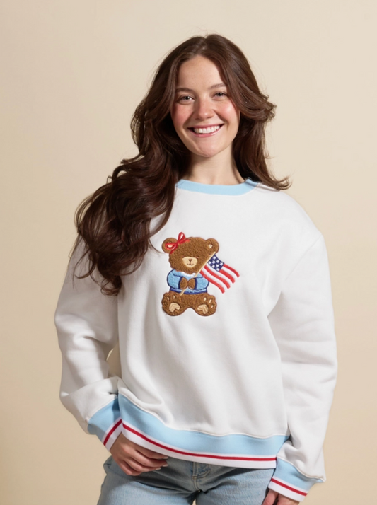 Star Spangled Bear Crewneck